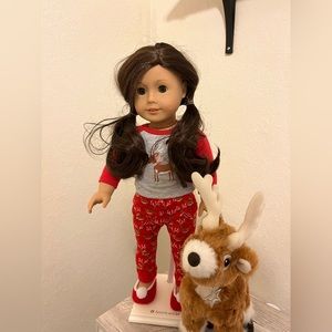 American girl doll with stand. USA shipping only.